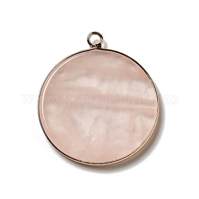 Природного розового кварца подвески G-A213-01G-04-1