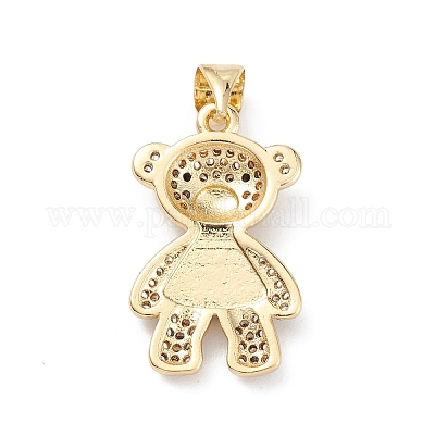 Покрытие стойки латунь микропаве прозрачные подвески из кубического циркония KK-L155-62G-1