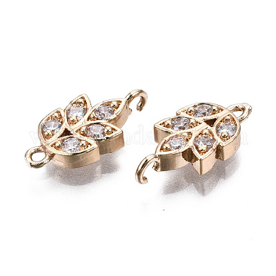 Латунные соединители с прозрачным кубическим цирконием KK-S359-157-RS-1