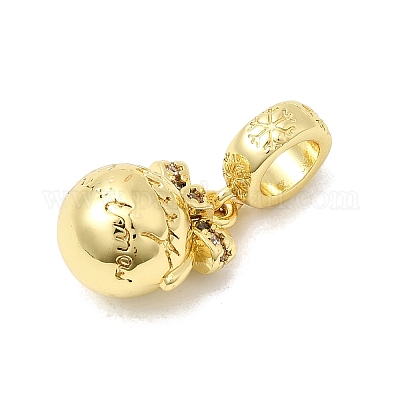 Подарочная коробка с бантом и надписью «Счастливого Рождества!» KK-L258-06G-1