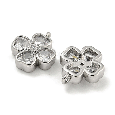 Латунь с прозрачными подвесками из циркония KK-Q820-23P-1