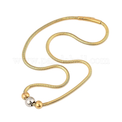 Ожерелья из нержавеющей стали 304 в виде змеиной цепи NJEW-Z055-02GP-1