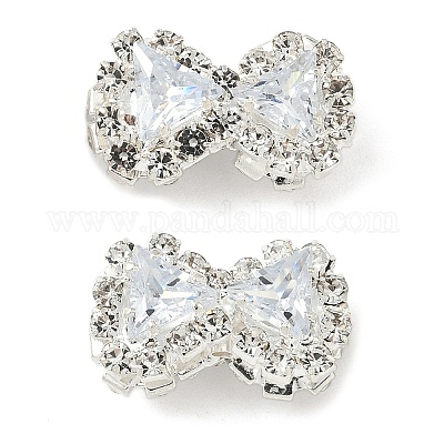 Латунные микро проложить кубического циркония бусы KK-S336-05S-02A-1