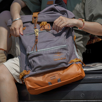 3 шт. 3 стиля латунных европейских бусин в форме ножа для подвески на шнурке KK-HY0003-59AG-1