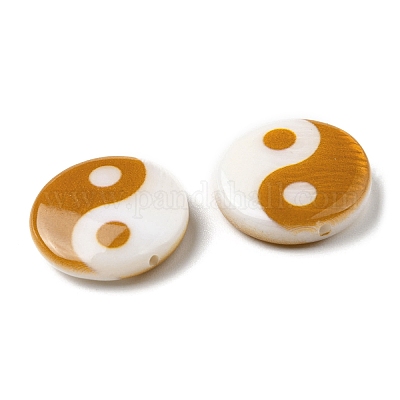 Набивные бусины из натуральных пресноводных раковин SHEL-R129-07C-05-1