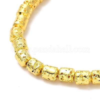 Гальванические бусины из натуральной лавы&nbsp;G-G984-04G-1