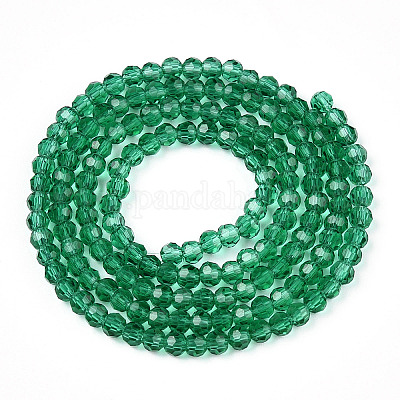 Прозрачные стеклянные бусины EGLA-A035-T3mm-D18-1