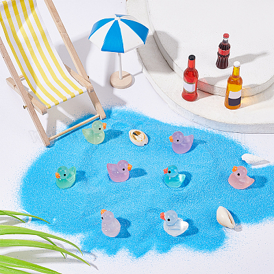 80шт 8-цветный светящийся пластиковый дисплей DJEW-PH0001-24-1