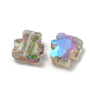 100 шт. Гальванические стеклянные бусины EGLA-P058-HR04-1