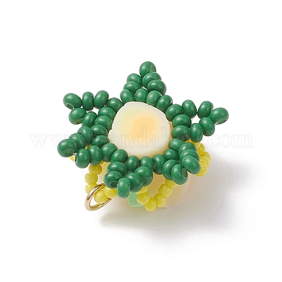 3 шт. подвески из стеклянных бусин PALLOY-MZ01012-1