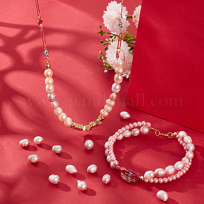 1 нить бусин из натурального культивированного пресноводного жемчуга PEAR-NB0002-45A-1