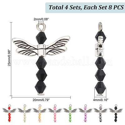 4 комплект акриловых подвесок угловой формы FIND-PH0009-13-1