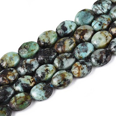 Бусы натуральная африканская бирюза (яшма) G-T142-28-1