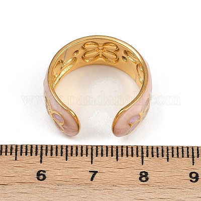 Регулируемые эмалированные манжеты из нержавеющей стали 304 для женщин&nbsp;LS-RJEW-A074-05G-1