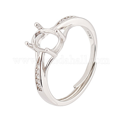 1 шт. 925 компонента кольца из стерлингового серебра FIND-GO0002-65-1