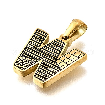 Подвески из нержавеющей стали 304 золотистого цвета STAS-K300-01G-W-1