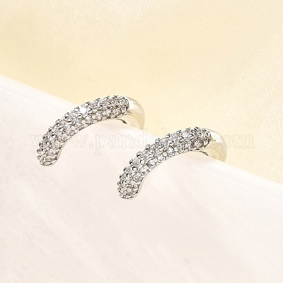 Серьги-каффы в форме буквы