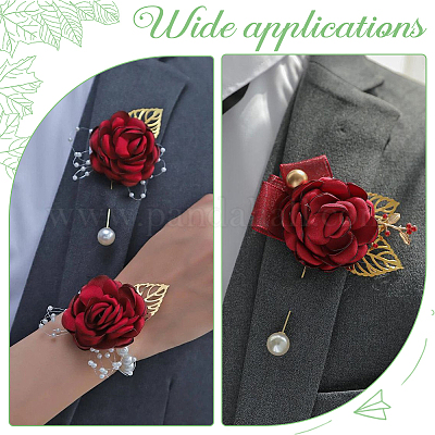 40 шт. булавки для галстука из нержавеющей стали в форме листа для женщин JEWB-SC0001-75E-1