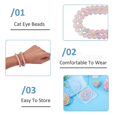 1 нить бусины кошачий глаз&nbsp;CE-TA0013-57A-1