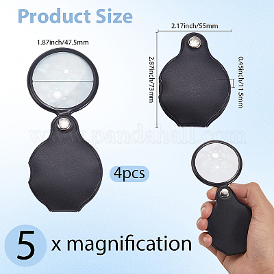 4 шт. увеличительное стекло AJEW-SP0002-48-1