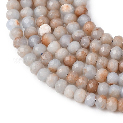 Натуральные ангельские бусины&nbsp;G-K366-F02-4x3mm-1