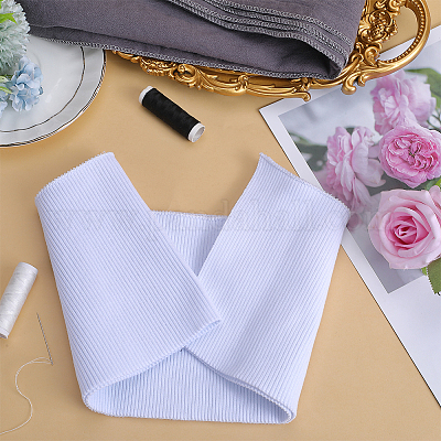 Ребристая ткань из полиэстера для манжет DIY-WH0430-351B-1