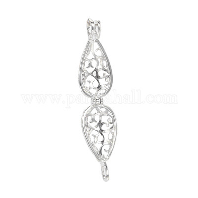 Полые медные Locket подвески X-KK-K124-11P-NR-1