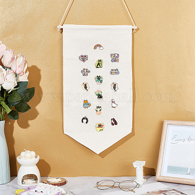 Настенная подвесная брошь из полиэстера HJEW-WH0071-11-1