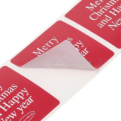 Рождественские тематические бумажные самоклеящиеся наклейки DIY-M070-08I-1