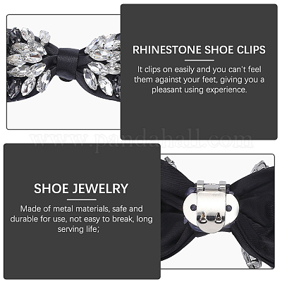 Украшение обуви из нетканого материала с бантом FIND-WH0139-290C-1