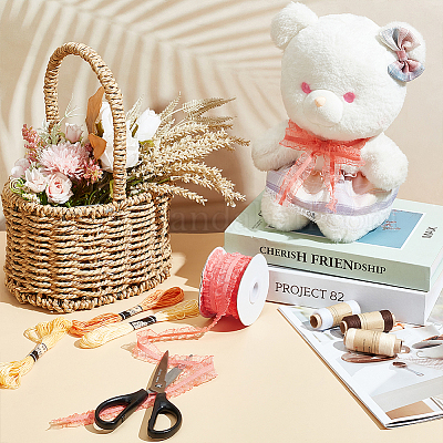 Нейлоновая плиссированная эластичная сетчатая кружевная лента OCOR-WH0086-96B-1