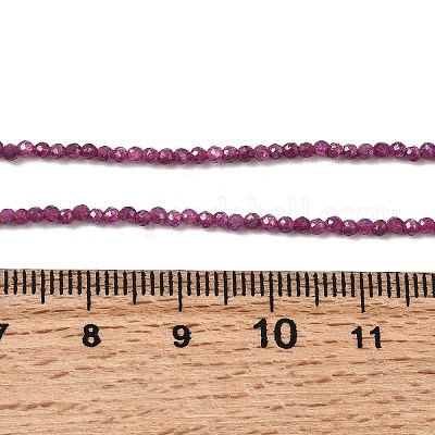 Натуральные рубиновые бисерные пряди&nbsp;G-K366-C09-2mm-1