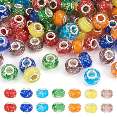 Светятся в темноте ручной светящийся стиль лампворк большое отверстие европейских бисера LPDL-BT0001-01-1