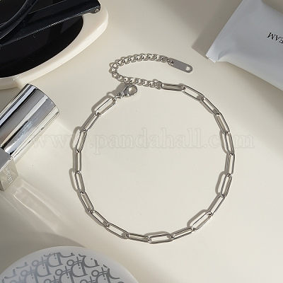 Женские браслеты на ногу из нержавеющей стали с цепочкой-скрепкой RC7238-2-1