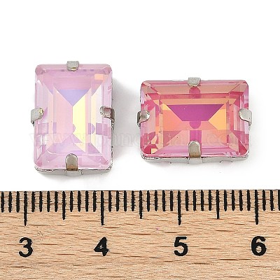 Латунные стеклянные стразы пришивные стразы RGLA-B004-08C-P-1