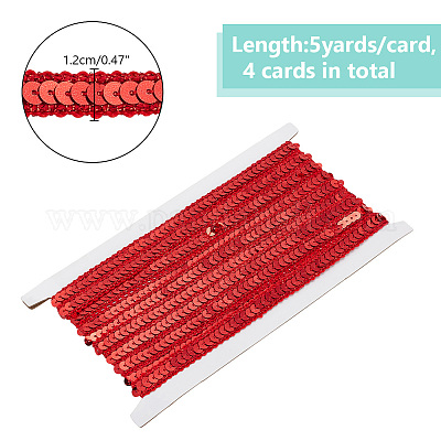 Бусины-пайетки из полиэстера и пластика OCOR-WH0093-19-1