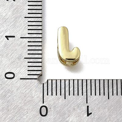 Латунные микро-паве кубические цирконии буквы многорядные звенья KK-D295-32G-10-1