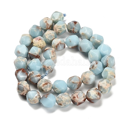 Окрашенный натуральный говлит имитация камня шушан бусины нити&nbsp;G-G203-08F-1