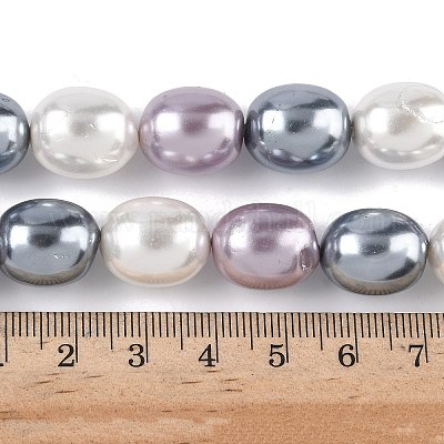 Гальванические оболочки жемчужные бусы пряди BSHE-Z010-01B-1