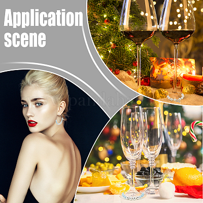 100 шт. 304 нержавеющая сталь хирургическая нержавеющая сталь бокалы кольца подвески STAS-UN0056-04-1