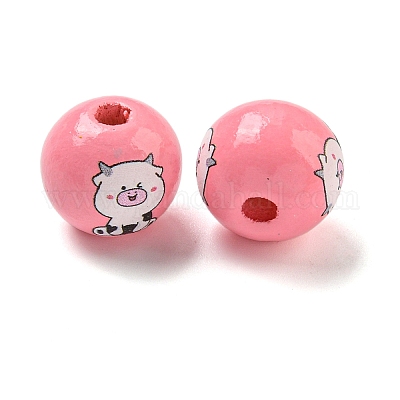 Европейский бисер из натурального дерева WOOD-F014-01D-1