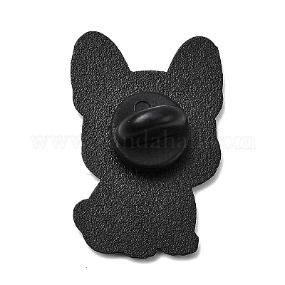 Эмалевые значки с изображением французского бульдога JEWB-I055-04EB-11-1
