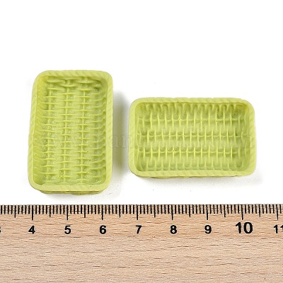 Кабошоны из смолы из ротанговой корзины RESI-Q014-07B-1