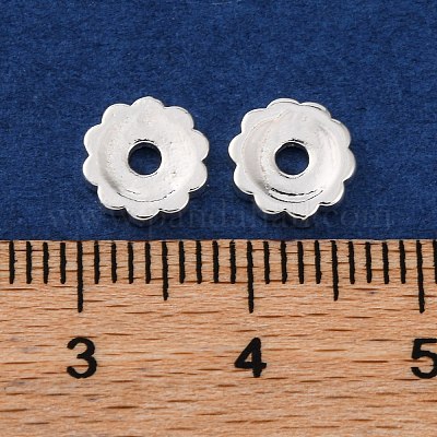 Цветочные латунные бусины KK-K378-40S-1