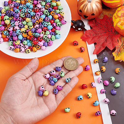 400шт непрозрачные акриловые бусины&nbsp;MACR-ME0001-21-1