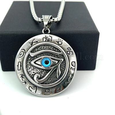 Ожерелья из нержавеющей стали с египетским оком Ра HP8705-1