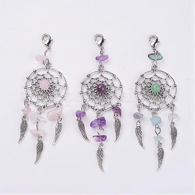 Натуральный чип украшения драгоценных камней кулон HJEW-JM00274-1