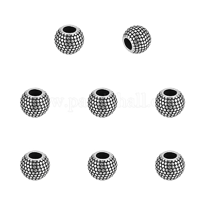 8 шт. европейские бусины из нержавеющей стали 304 FIND-UN0003-91-1