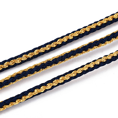 11 м поликоттоновый металлизированный плетеный шнур OCOR-N008-01A-1