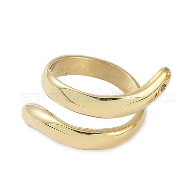 Кольца из нержавеющей стали 304 с ионным покрытием (IP) RJEW-R147-01G-1